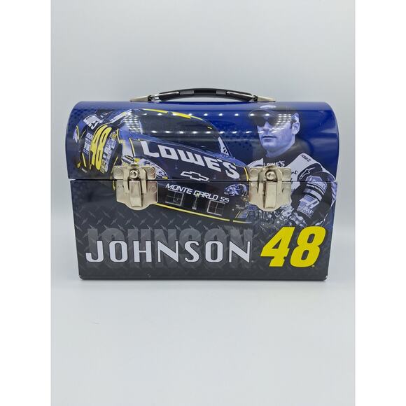 NASCAR Jimmie Johnson #48 Metal Lunchbox Lowes NEW 2007 Vintage Metal. - Picture 1 of 7